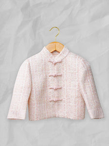 Kid's Tweed Tang Jacket (Pink/ Yellow)