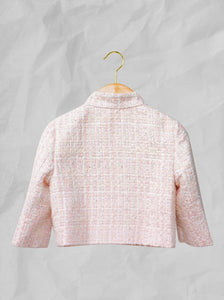 Kid's Tweed Tang Jacket (Pink/ Yellow)