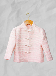 Kid's Tweed Tang Jacket (White/ Pink)