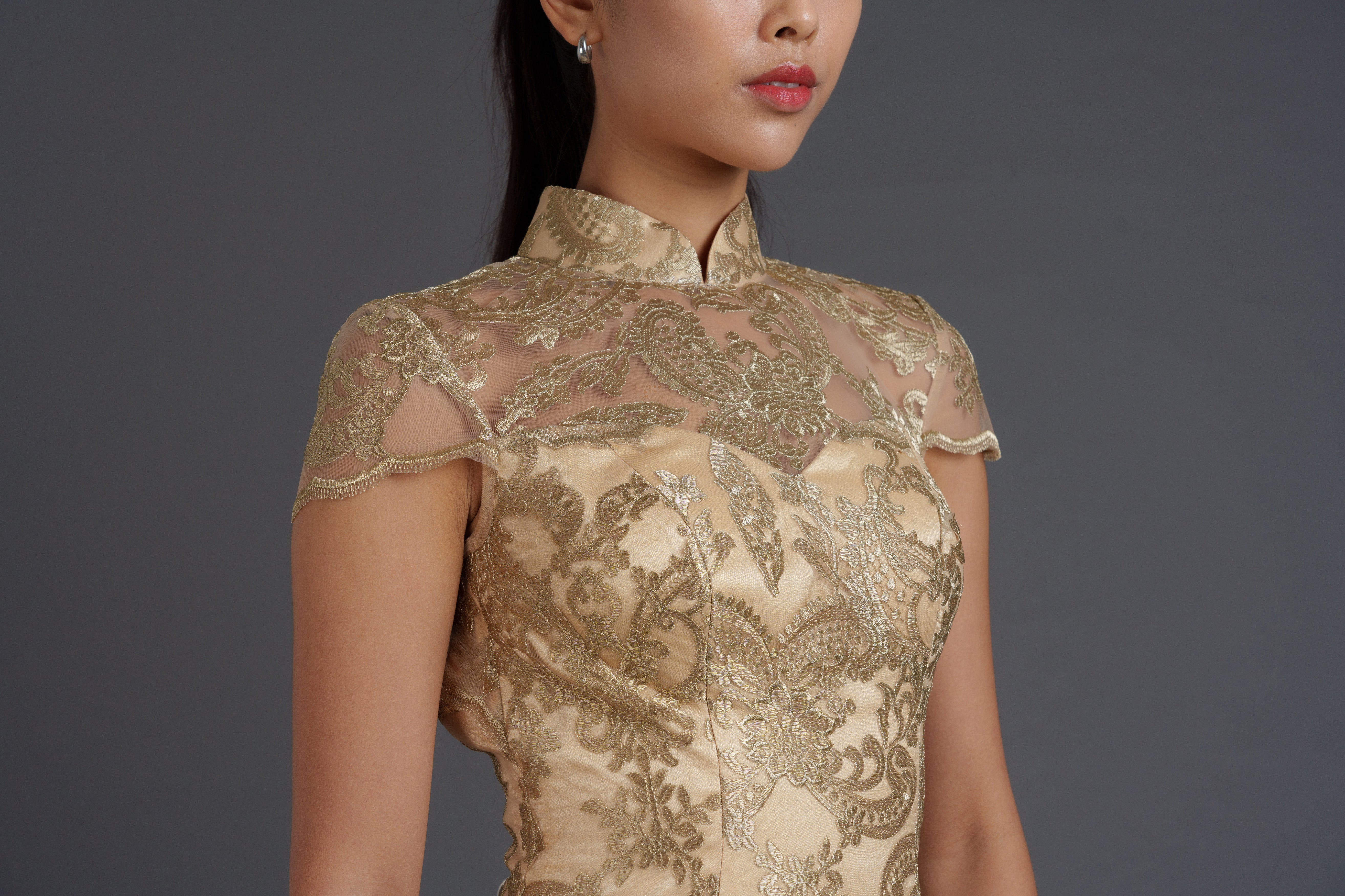 Rosemary Open Back Qipao Gown