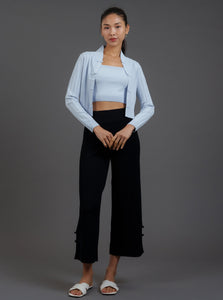 Two Piece Knitted Cardigan Set (Sky Blue)
