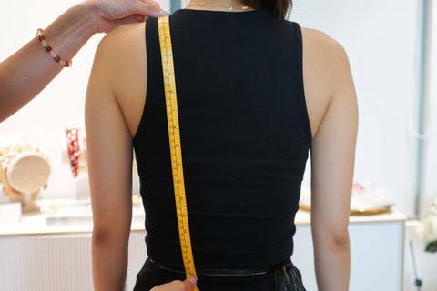 Qipao measurement - Back Waist Length
